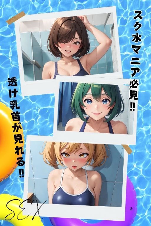 サンプル画像1:スク水3 私たちはあなたの肉便器(AIスイミング) [d_345641]