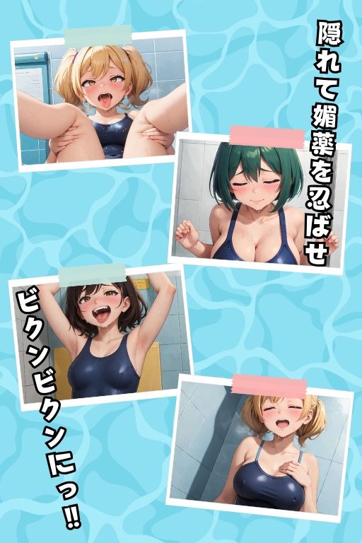 サンプル画像2:スク水3 私たちはあなたの肉便器(AIスイミング) [d_345641]