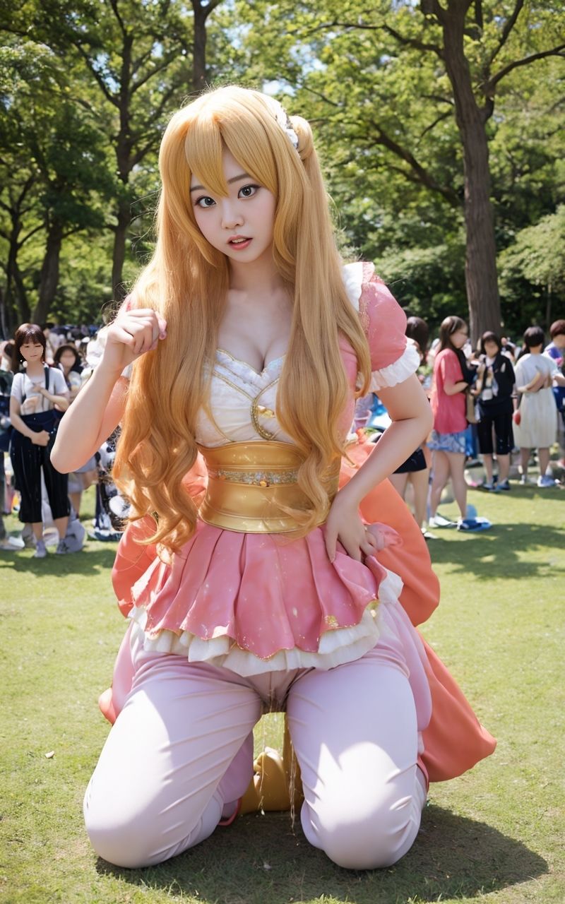 サンプル画像6:おもらしコスプレイヤー(P-AI planning) [d_345658]