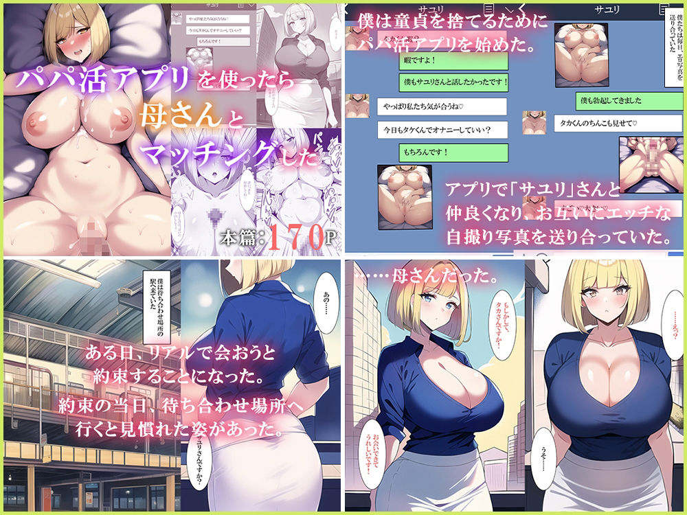 サンプル画像6:母親・人妻マッチングアプリ総集編(ねずみのバンキング) [d_345743]