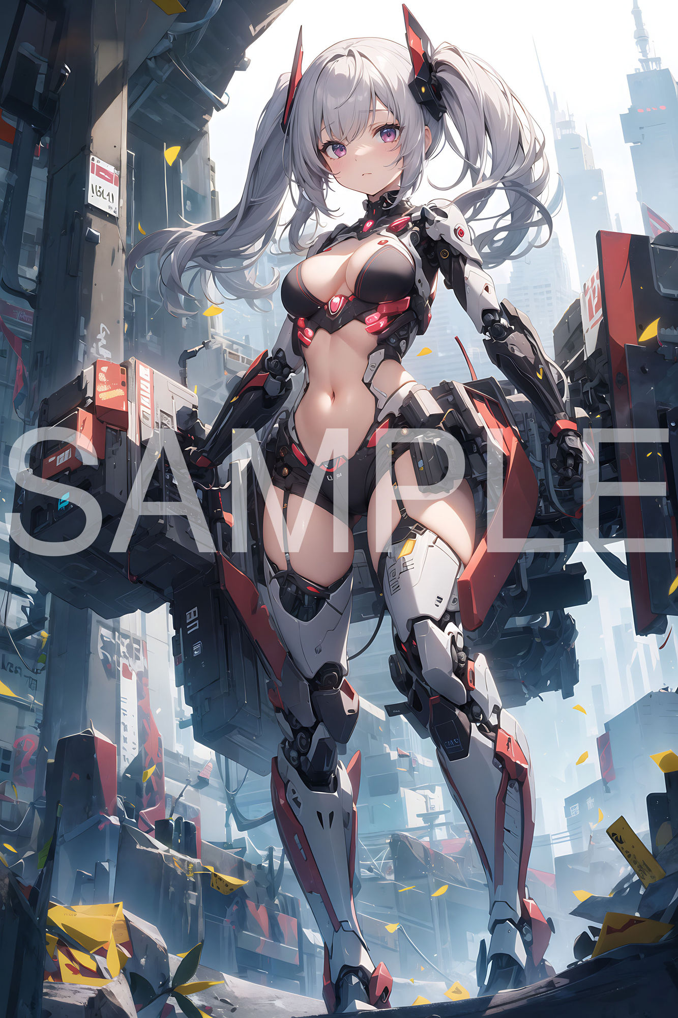 サンプル画像1:機械×美少女(みたらしai) [d_345757]