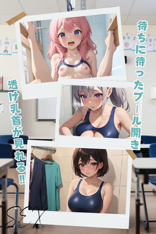 サンプル画像1:スク水4 プール開きは課外授業〜即ハメ中出し編〜(AIスイミング) [d_345787]