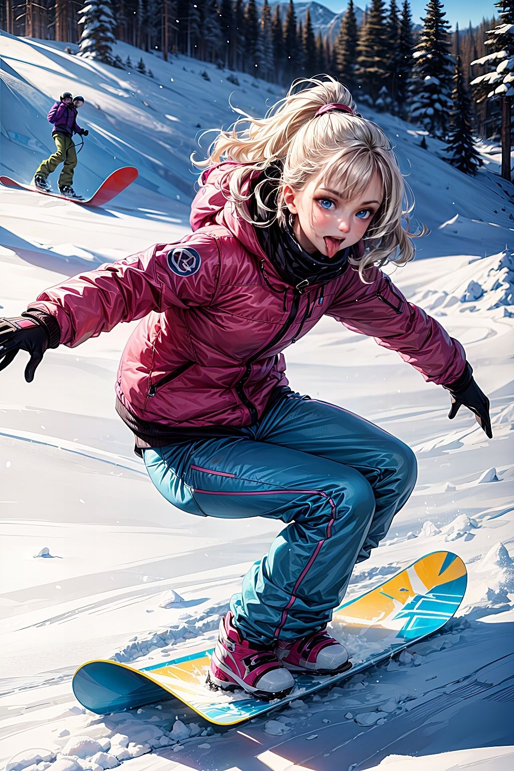 サンプル画像4:スノーボードは白濁まみれ(ピクセル詩人) [d_345842]