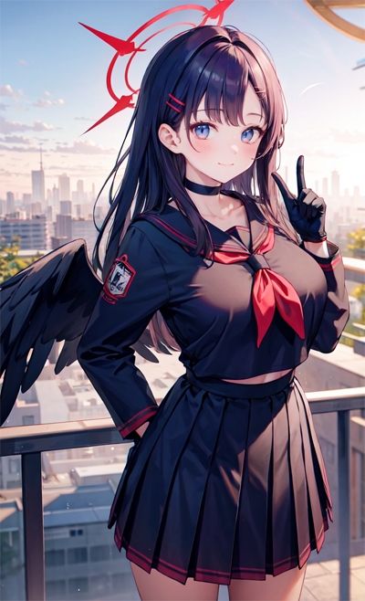 サンプル画像3:ブルアカ っぽい 1(imagine imagine) [d_345899]