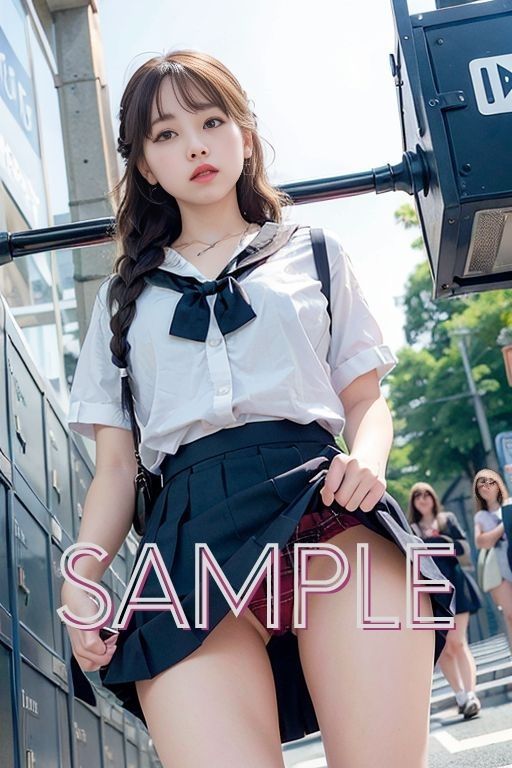 サンプル画像2:あの子のパンツ見てみませんか？(色畑) [d_345932]