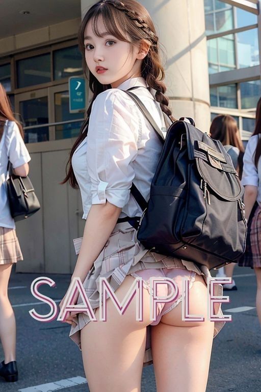 サンプル画像3:あの子のパンツ見てみませんか？(色畑) [d_345932]