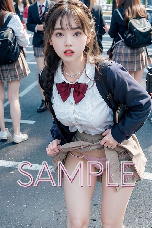 サンプル画像4:あの子のパンツ見てみませんか？(色畑) [d_345932]