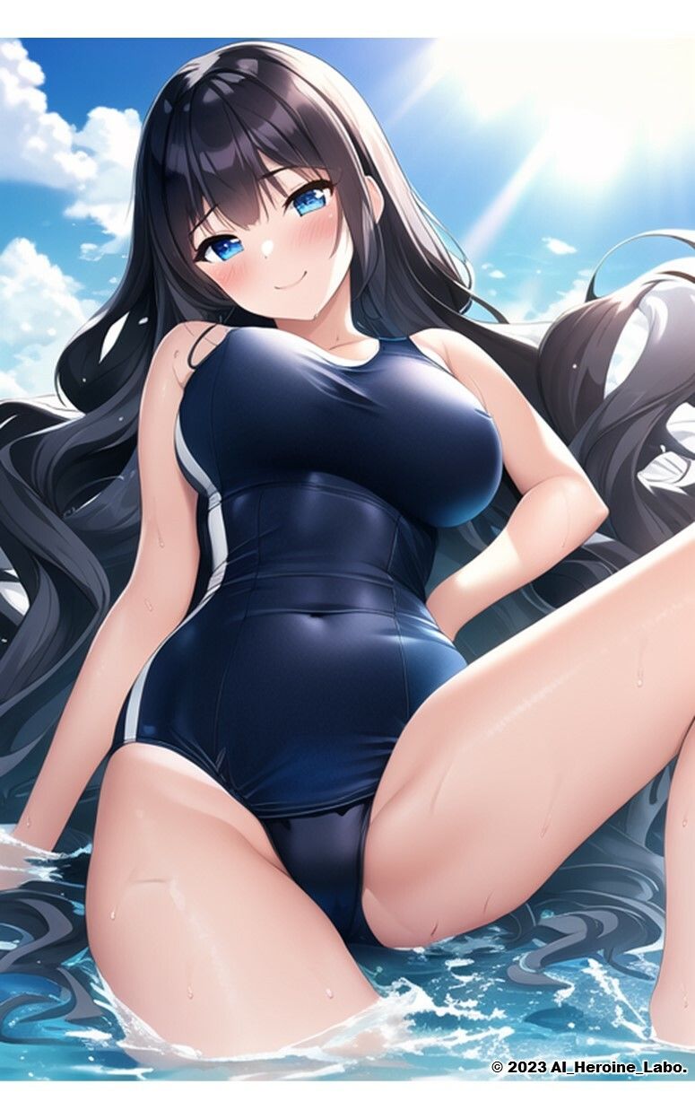 1つの呪文で生み出された100人のAI妄想美少女-14【ポロリもあるよ？！ JKスク水女子撮影会編】