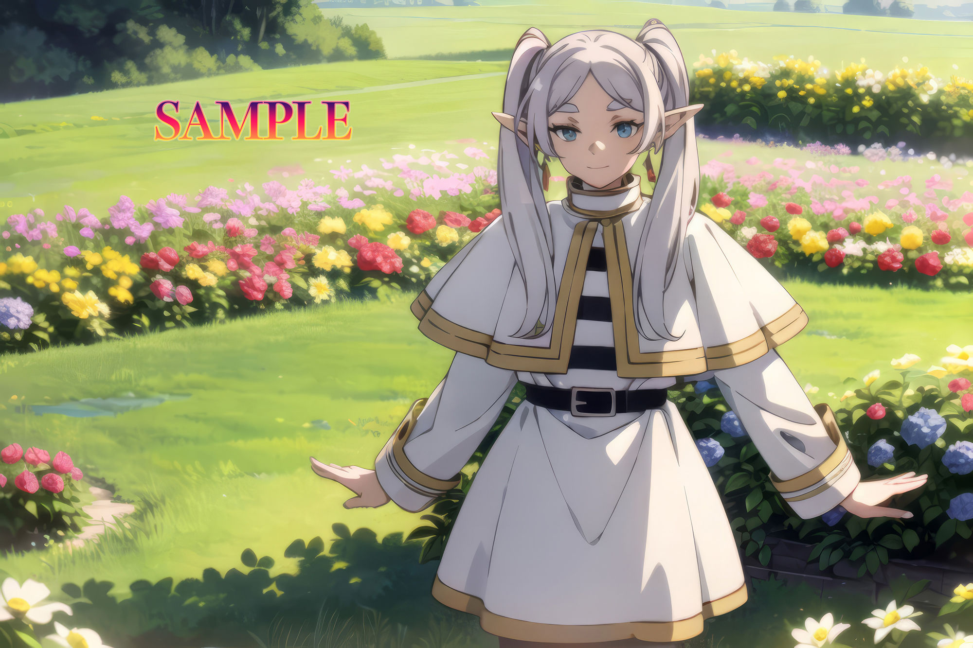 サンプル画像2:エッチなエルフのお姉さん〜エルフの性道中を記録〜(AIイラスト美少女.store) [d_345985]