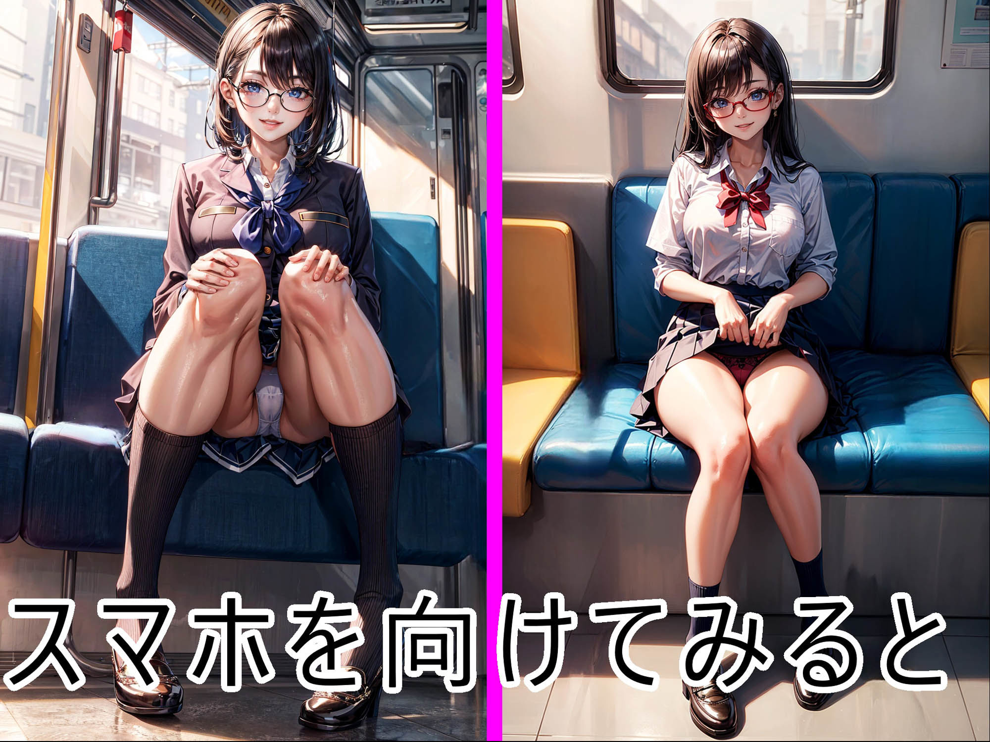 サンプル画像5:電車の向かい席〜ホテル★2次元★メガネ★(★マイナーフェチ★の殿堂) [d_346054]