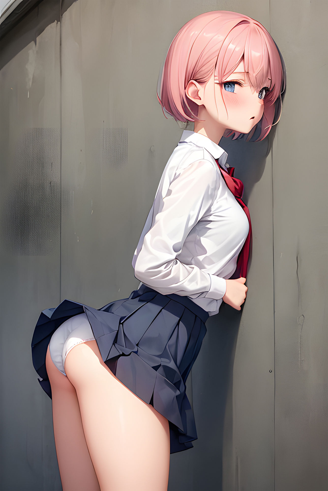 サンプル画像3:おパンツ見えてる制服少女（ちょっとえっち版）(エゾシカダンジョン) [d_346100]