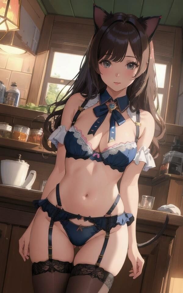 サンプル画像3:かわいい猫コス美女 下着美女 88人収録(妄想AI) [d_346141]