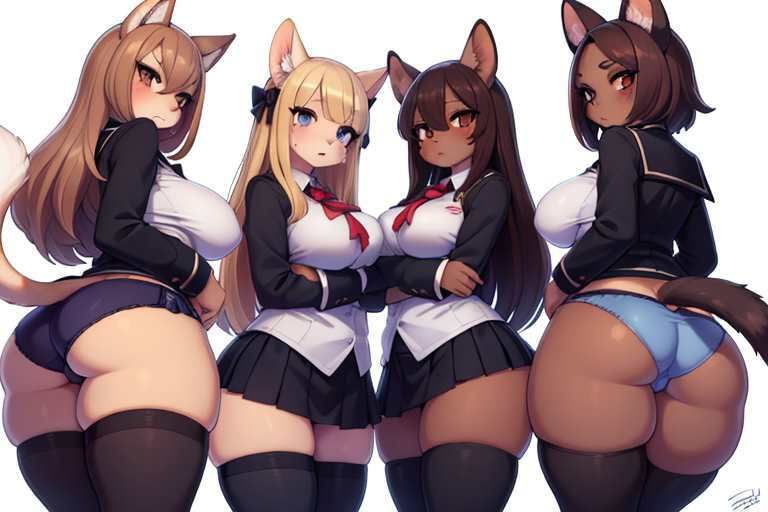 【微エロ】フェチコレVol.11 制服姿の美女のパンチラ集（超ミニスカや風でめくれたり）【ケモミミ娘編】 (d_346154) - d_346154jp-007