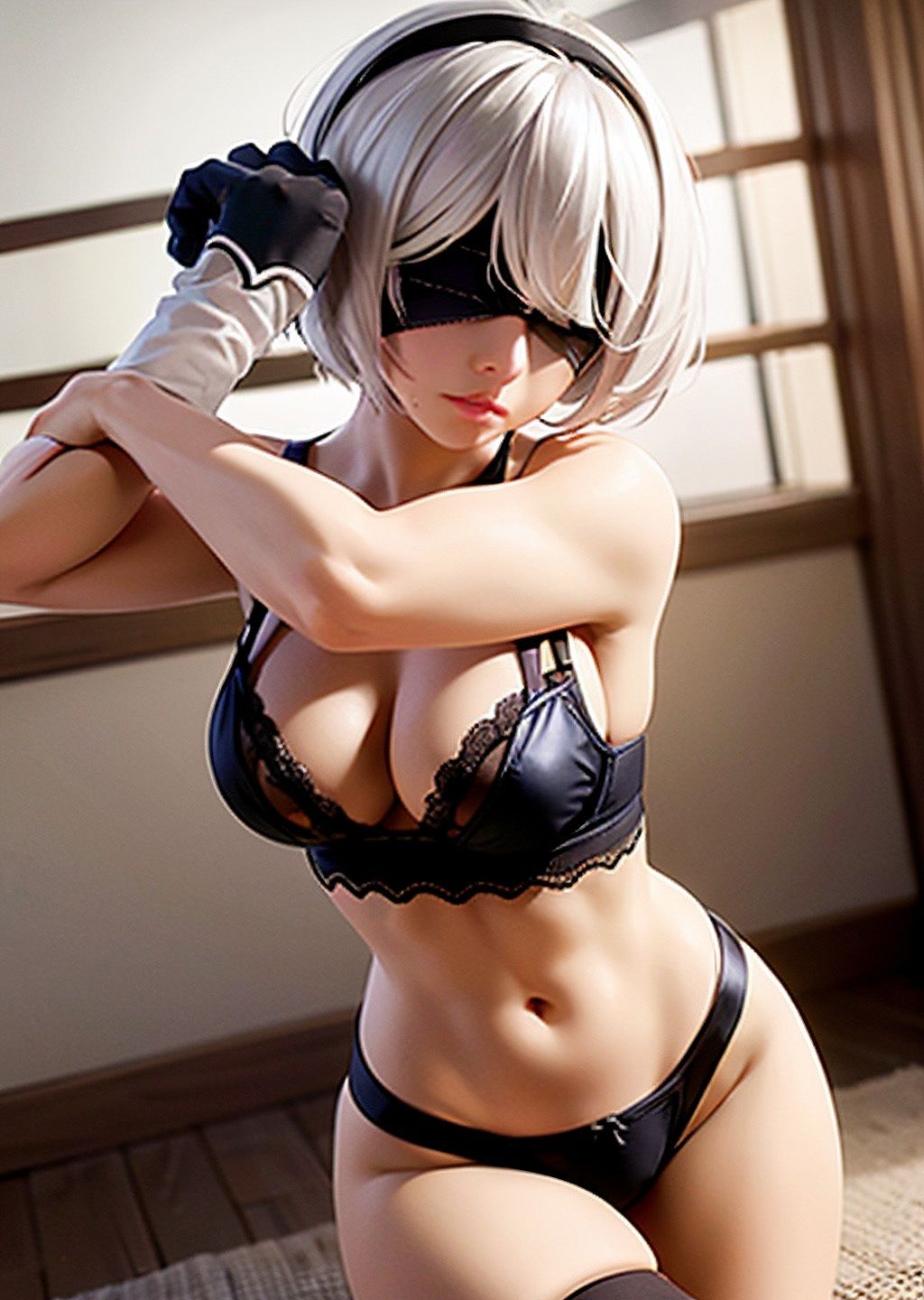 サンプル画像4:NieR:Automata YoRHa No.2 TYPE B CG Collection(自宅のカフカ) [d_346177]
