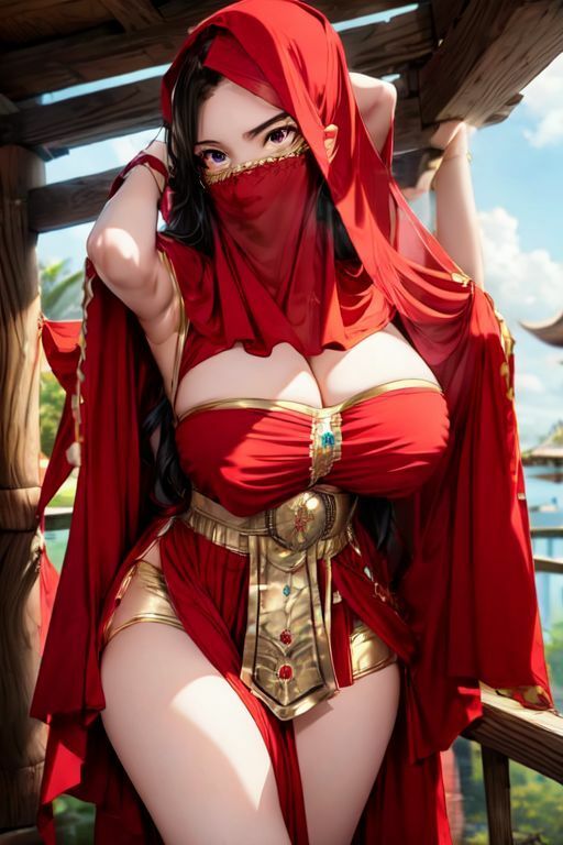 サンプル画像6:爆乳AIレッドダンサー1(AI出版) [d_346216]