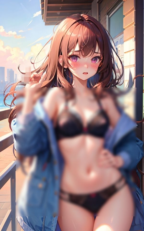 サンプル画像2:ここで脱げばいいですか 〜そそる恥じらい美女の下着姿〜(ペロメロン) [d_346217]