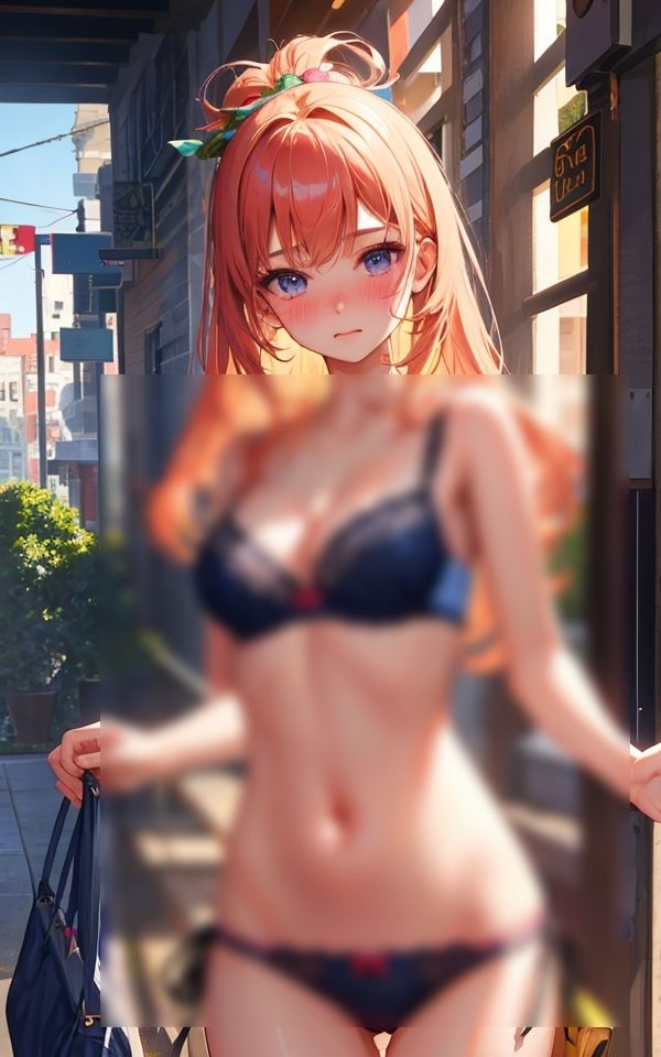 サンプル画像4:ここで脱げばいいですか 〜そそる恥じらい美女の下着姿〜(ペロメロン) [d_346217]