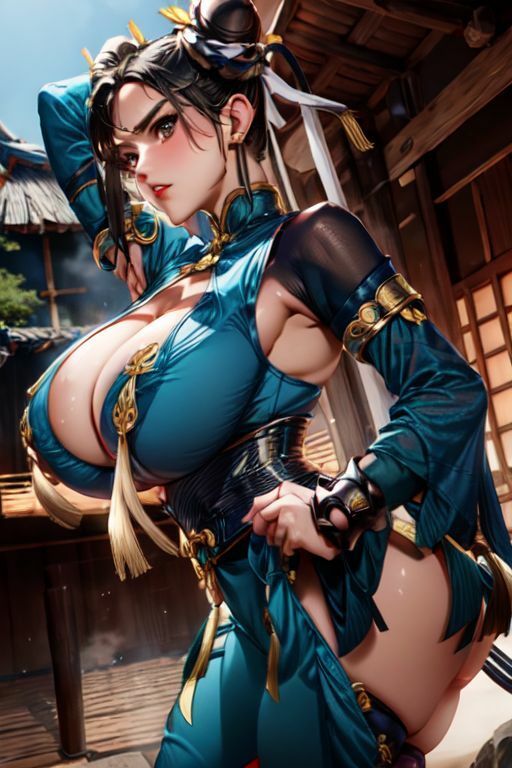 サンプル画像5:爆乳AI格闘家1(AI出版) [d_346225]