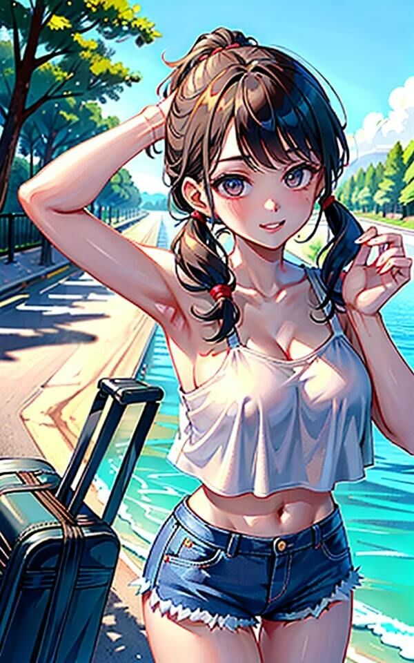 サンプル画像5:爆乳女子のエロすぎ海岸通りヒッチハイク(【期間限定SALE】高画質サークル) [d_346289]