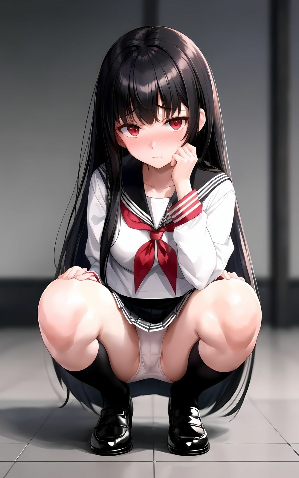 サンプル画像2:清楚系な黒髪女子校生のえちえち学園(想空アイ) [d_346298]