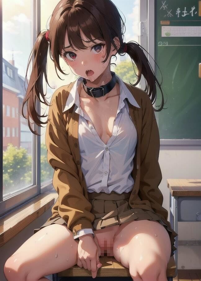 サンプル画像5:首輪をつけた女の子と制服えっち(ホワイトハウス) [d_346315]