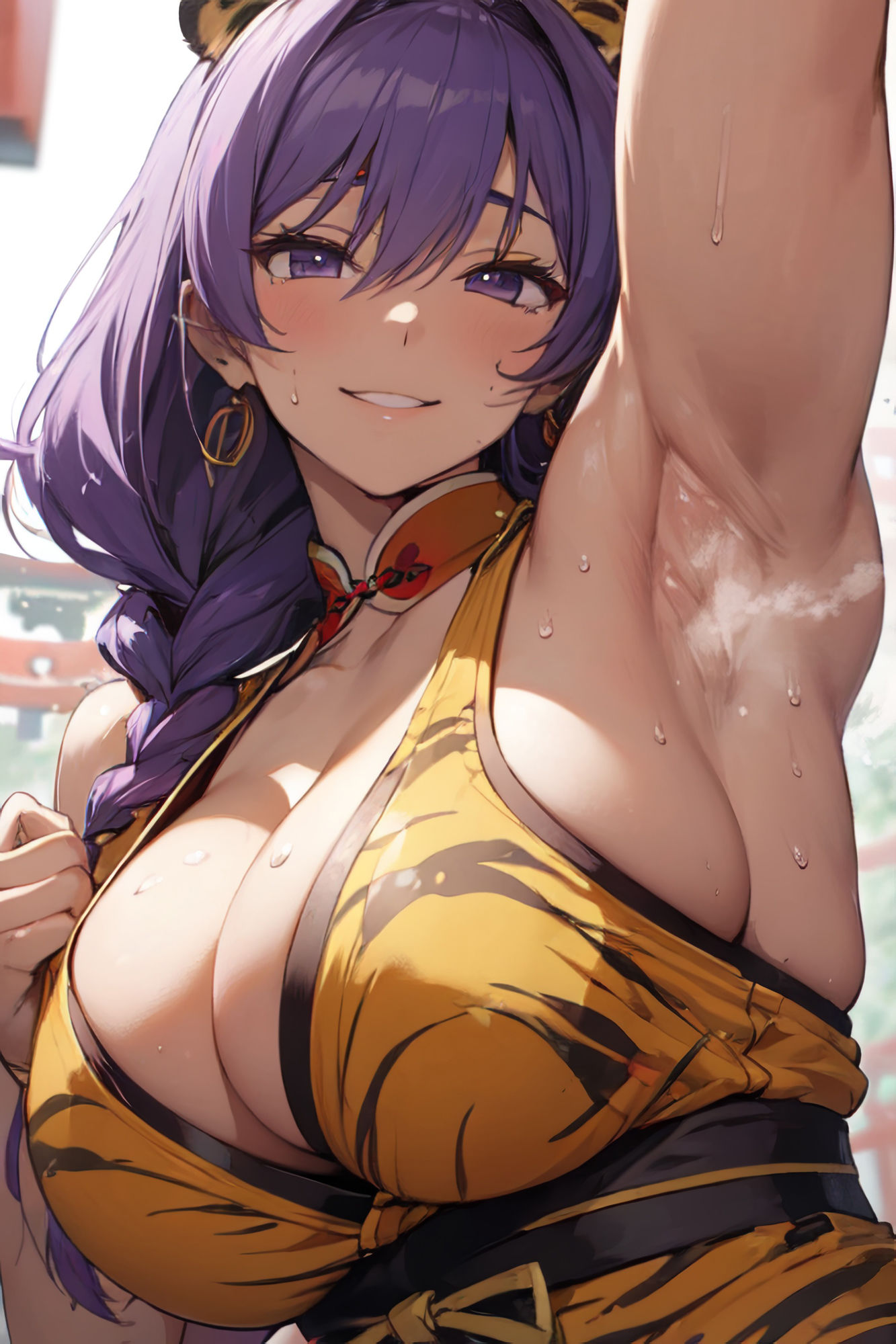 サンプル画像1:ムチムチお姉さんの腋(フォレストブルー) [d_346323]