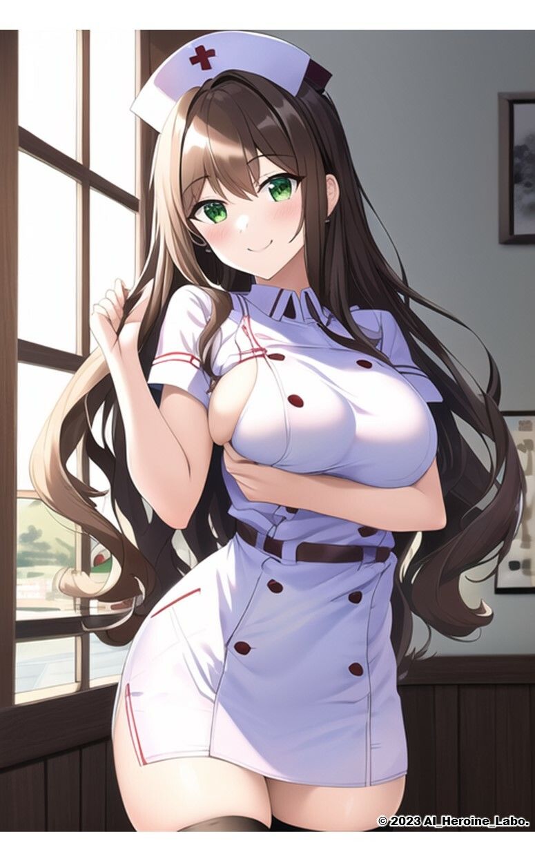 サンプル画像5:1つの呪文で生み出された100人のAI妄想美少女-15【注射しちゃうぞ！えちかわナース女子編】(AIヒロイン研究会) [d_346407]