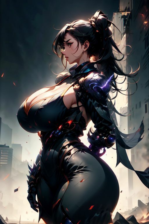 サンプル画像1:爆乳AIロボスーツ1(AI出版) [d_346419]