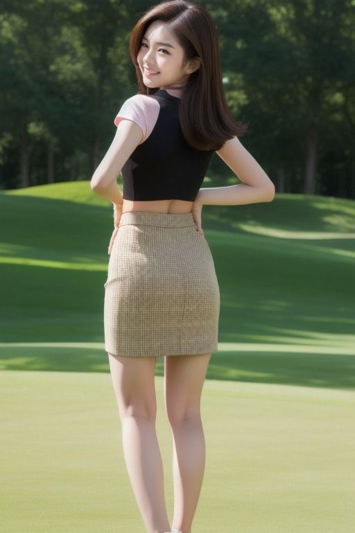 サンプル画像1:バックショット ゴルフ美女(AI美女倶楽部BIJOBIJO) [d_346476]