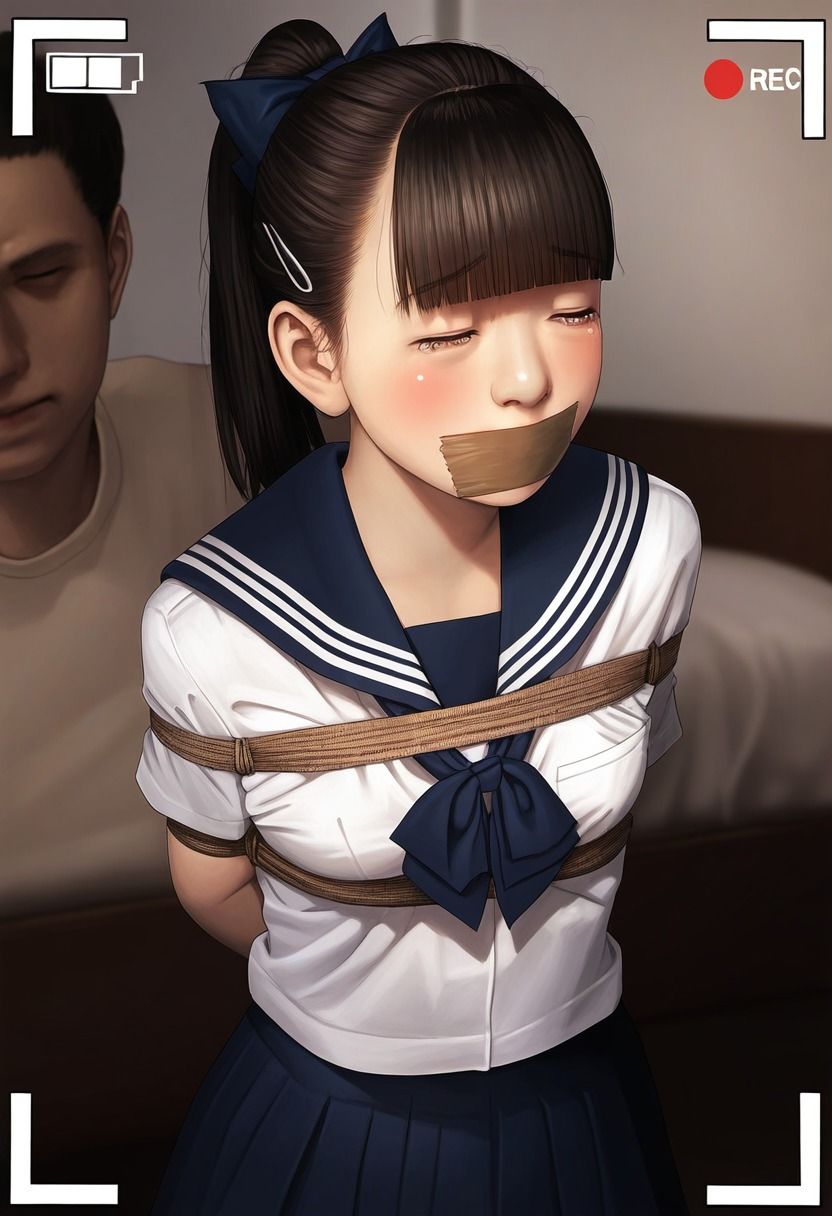 サンプル画像1:今日もまた縛られちゃいました 〜セーラー服編〜(くろねこ倶楽部) [d_346509]