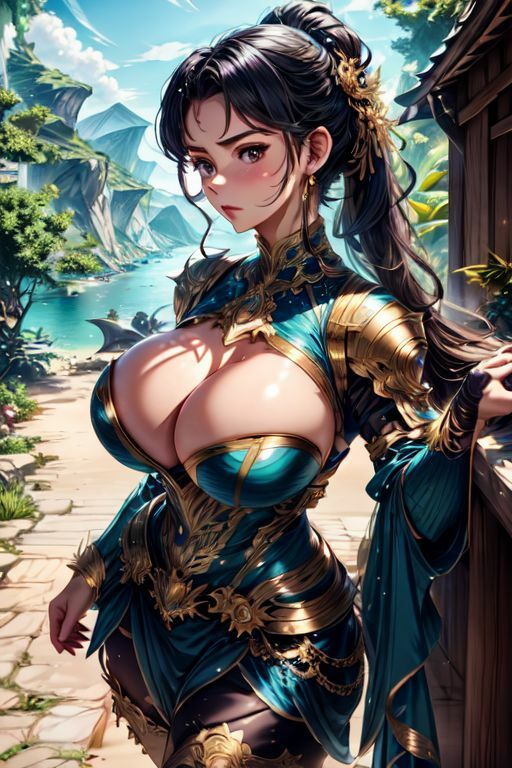 サンプル画像2:爆乳AIバイオアーマー1(AI出版) [d_346520]