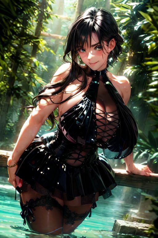 サンプル画像4:爆乳AIブラックドレス1(AI出版) [d_346545]