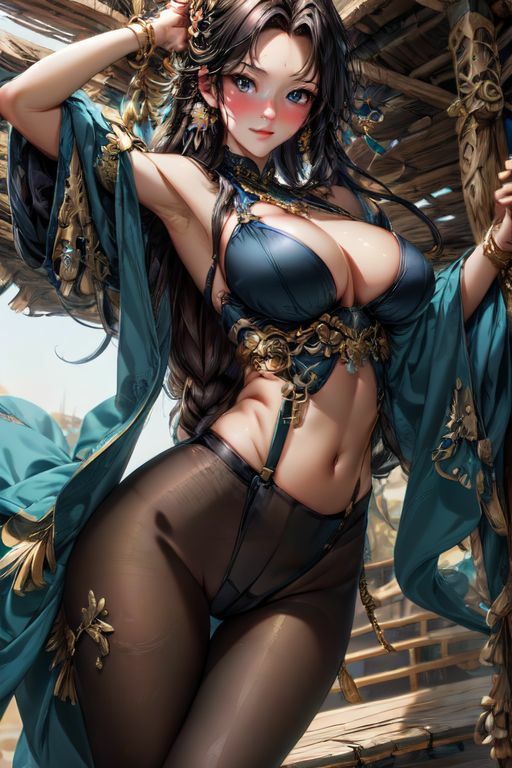 サンプル画像1:爆乳AIえっちなタイツ1(AI出版) [d_346546]