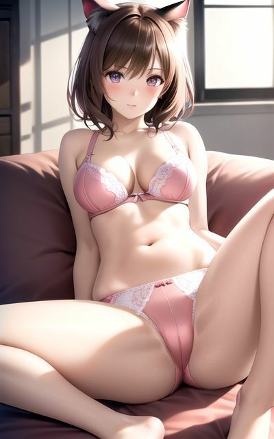 サンプル画像1:【超高画質グラビア写真集】猫耳美少女の下着。かわいい50枚〜1巻〜(おにかわAI【イラスト】) [d_346585]