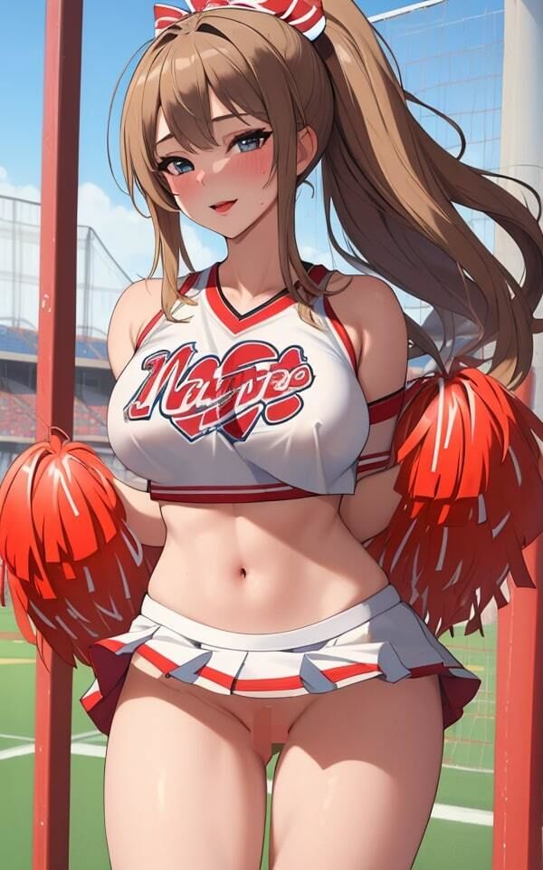 サンプル画像5:張り切りすぎたチアリーダー 選手全員が虜になっちゃった・・(目を閉じたら桃源郷) [d_346586]