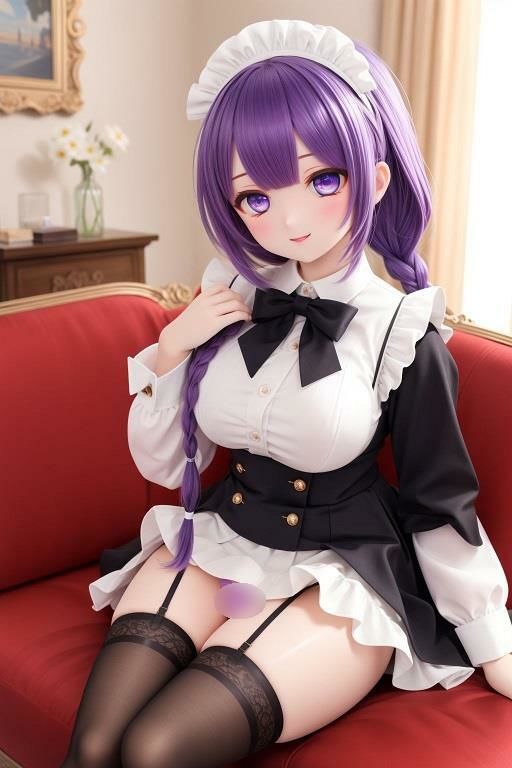 サンプル画像1:メイドの座りパンチラ(D.P.H.) [d_346634]