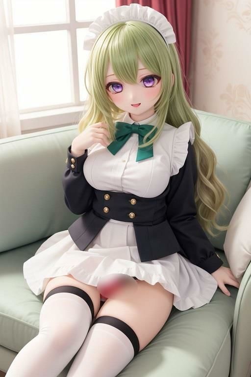 サンプル画像3:メイドの座りパンチラ(D.P.H.) [d_346634]