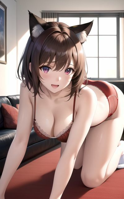 サンプル画像3:【超高画質グラビア写真集】猫耳美少女の下着。かわいい50枚〜5巻〜(ruana) [d_346676]