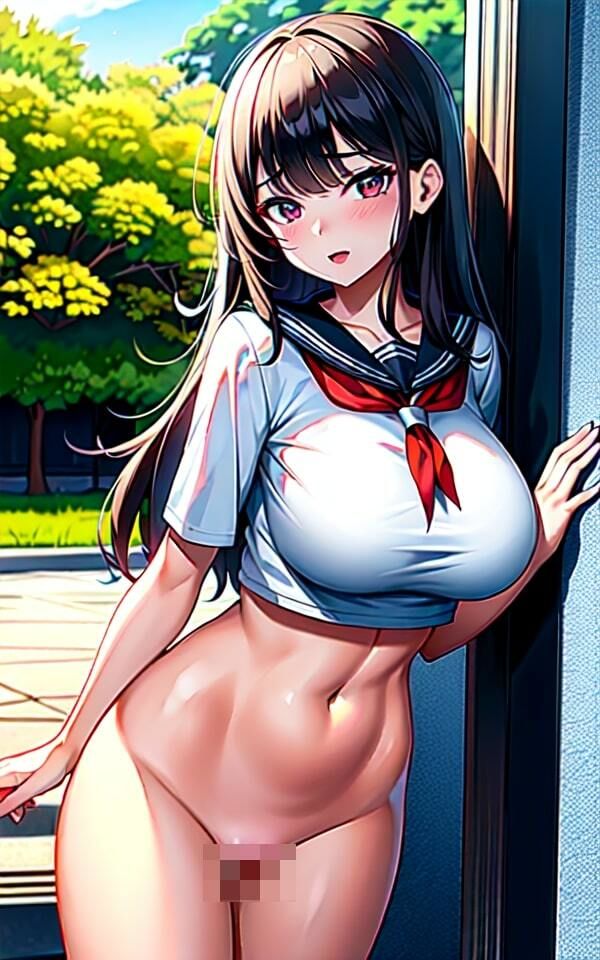 サンプル画像4:ノーパン女子たちが校内で激エロ露出！(【期間限定SALE】高画質サークル) [d_346725]