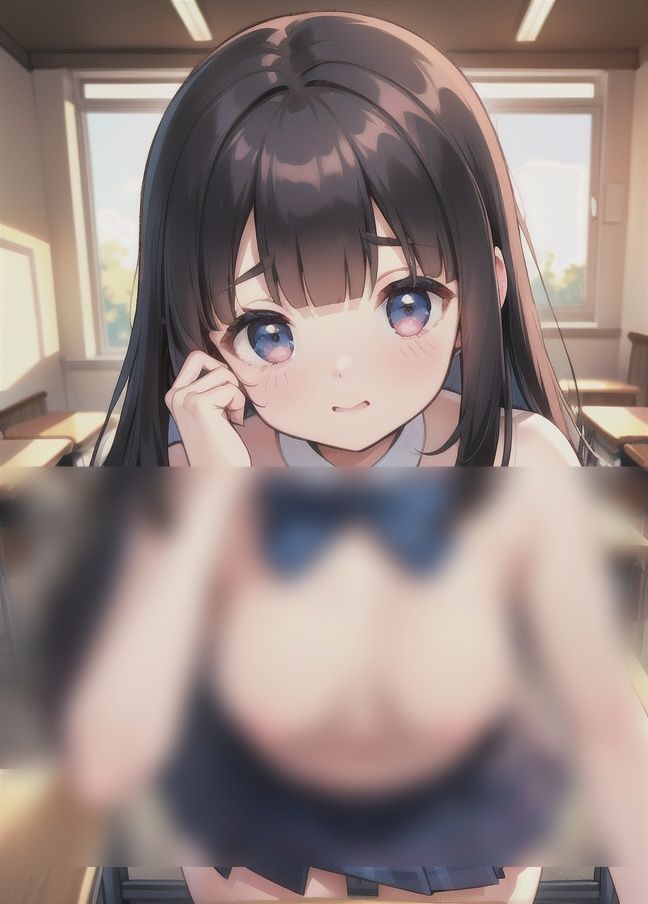 サンプル画像3:お兄ちゃんSEXしよ？妹を学校で●す(AI見習い) [d_346785]