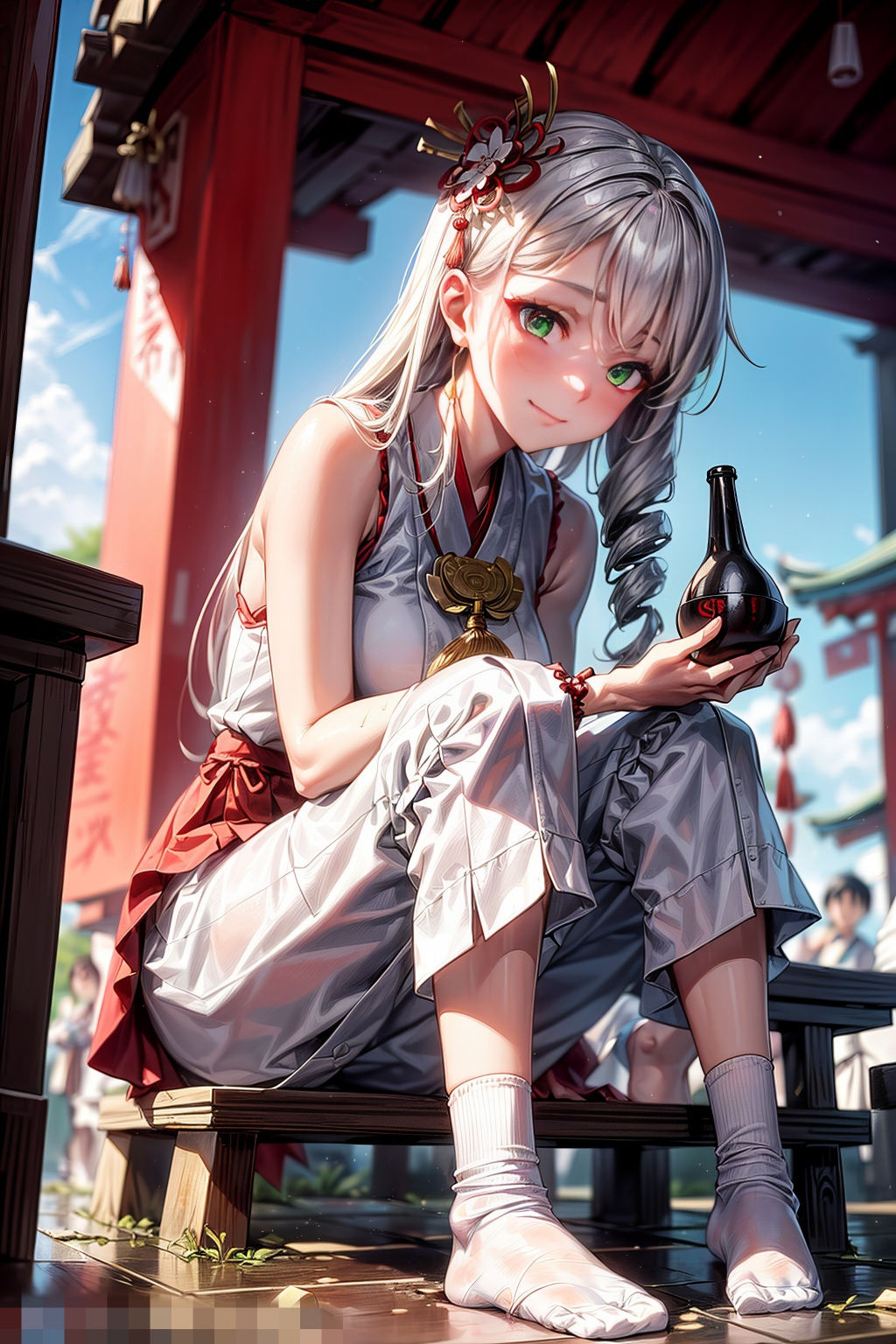 サンプル画像2:緊縛の世界 巫女縛り(ピクセル詩人) [d_346786]