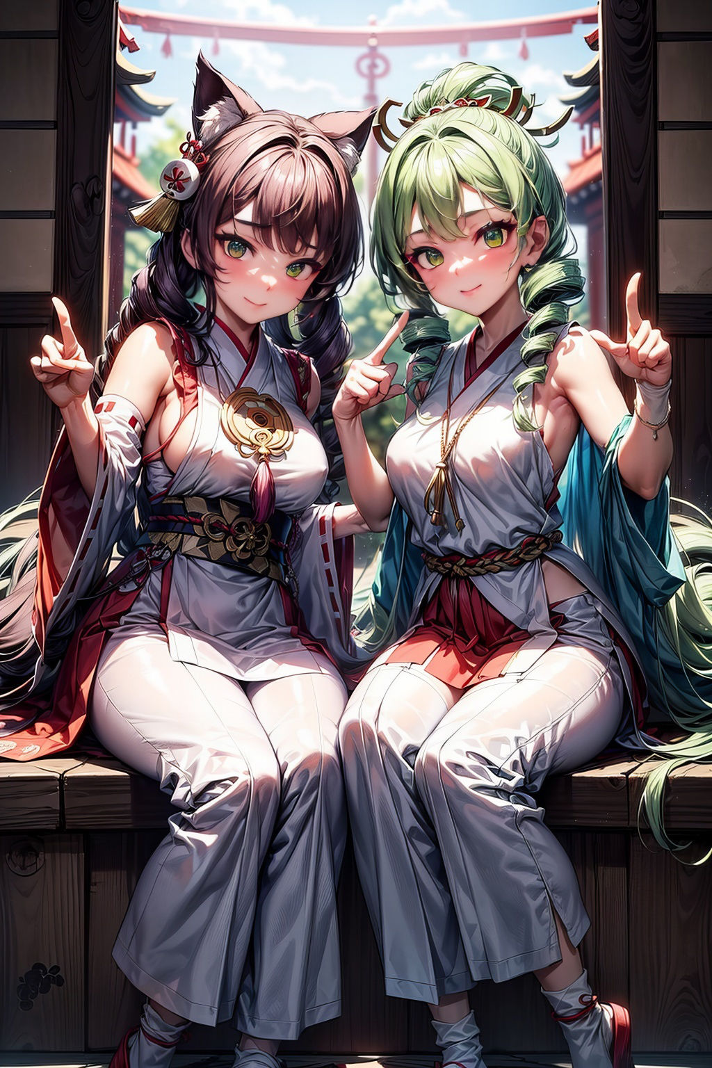 サンプル画像4:緊縛の世界 巫女縛り(ピクセル詩人) [d_346786]