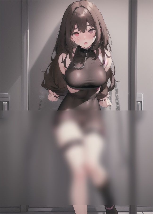 サンプル画像2:絶対服従「拘束されたので仕方ない」と思いきやまんざらでもない様子の女の子(もぐもぐ) [d_346812]