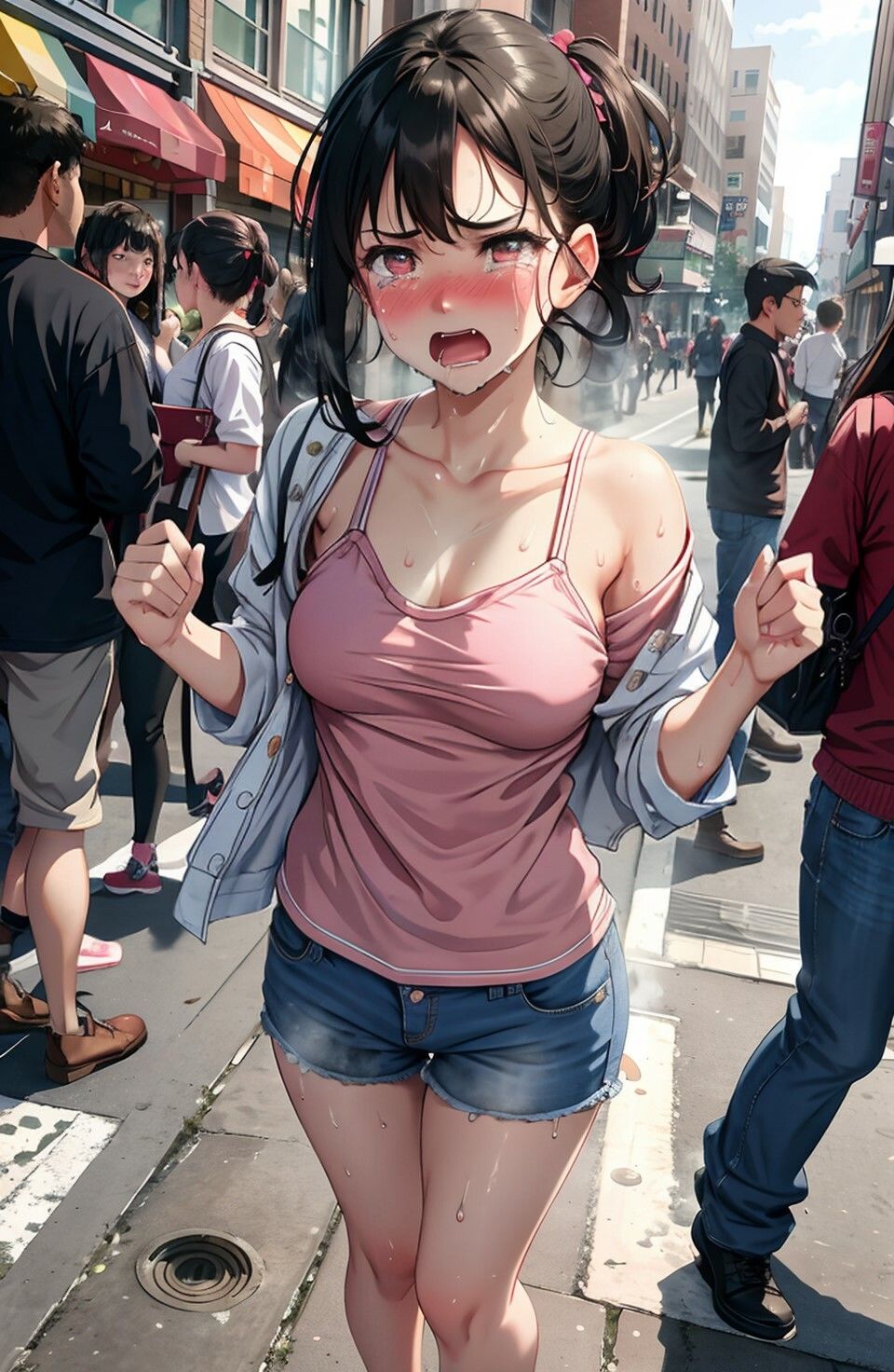 サンプル画像2:メンヘラ女子事件簿「別れるっていうんだったら私ここで脱ぐから！」(最近肩こってる) [d_346853]