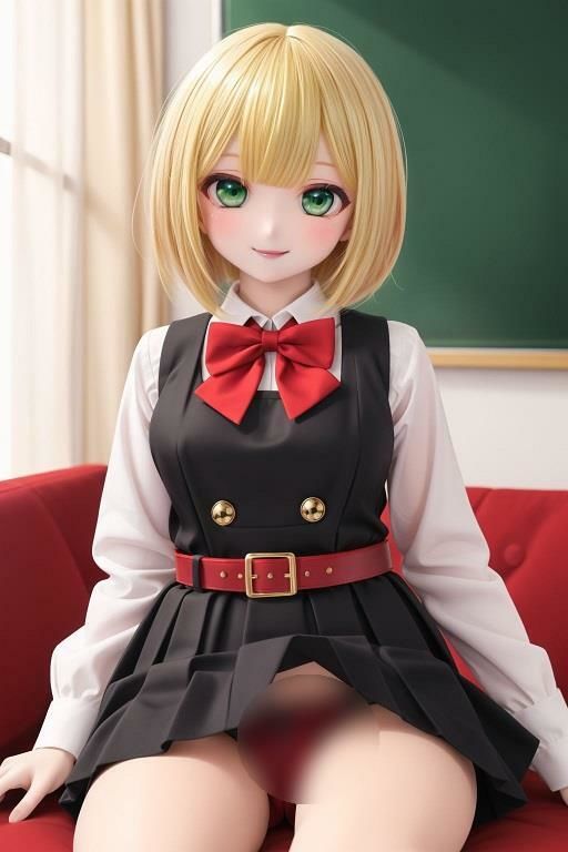 サンプル画像3:制服女子の座りパンチラ(D.P.H.) [d_346859]