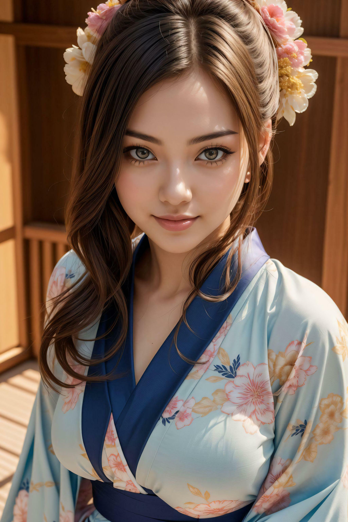 サンプル画像5:浴衣爆乳下着はつけません(AIラヴ) [d_346881]