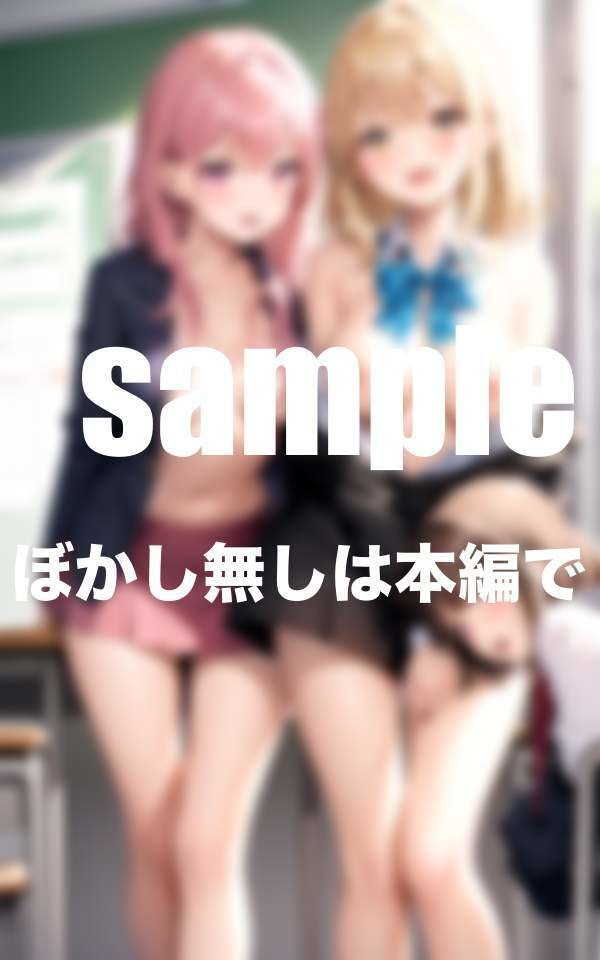 サンプル画像2:クラスで男1人Hで可愛い女子に囲まれて(ぷっちぷに) [d_346914]