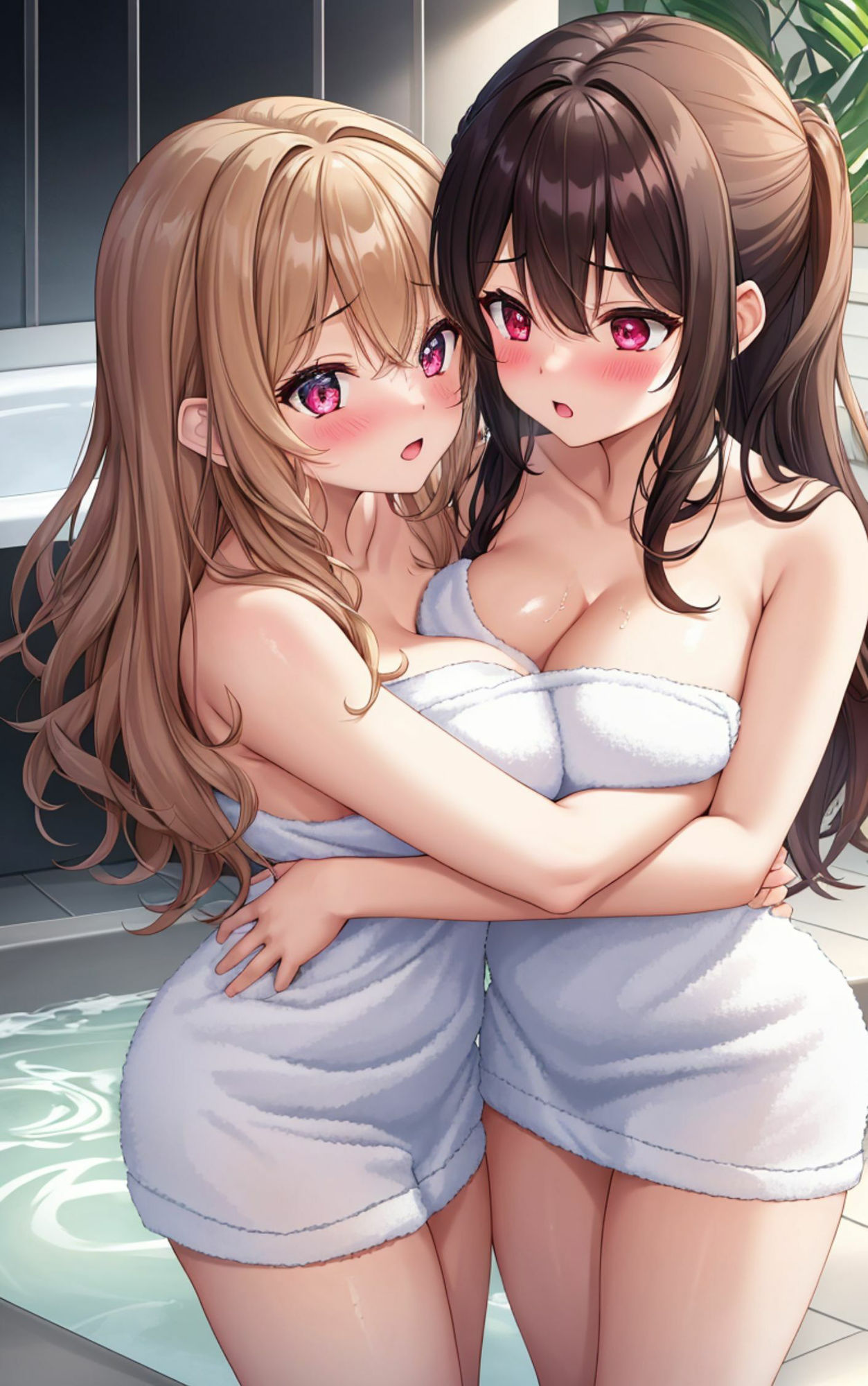 サンプル画像5:お風呂に入る女の子たち2(しわす) [d_346923]