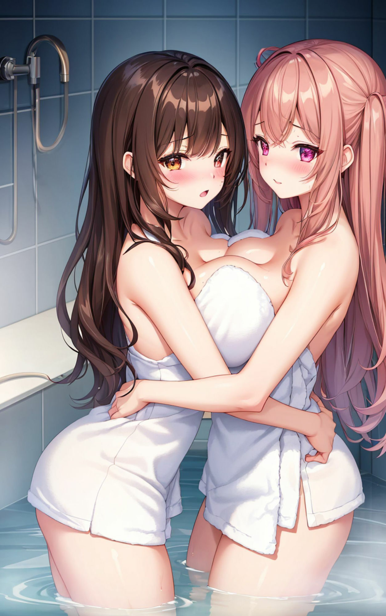 お風呂に入る女の子たち2のサンプル画像 6
