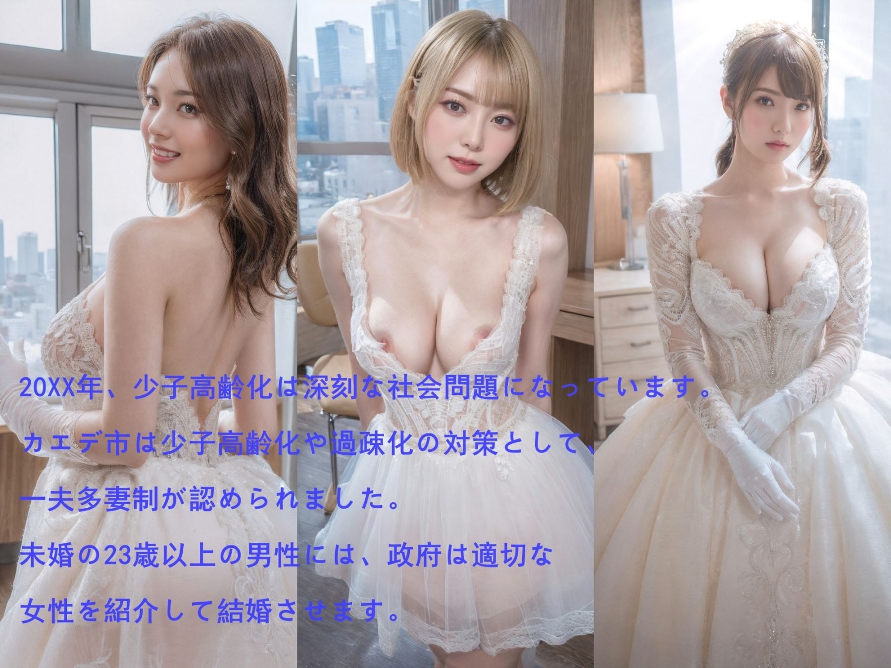 サンプル画像1:ハーレム婚●一夫多妻の生活●社内婚活 2(AIDOLL) [d_346937]